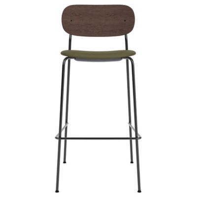 Audo Copenhagen Co Upholstered Seat Bar/Counter Stool - Color: Brown - 1180