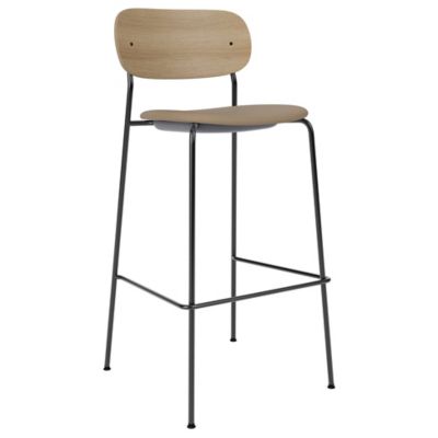 Audo Copenhagen Co Upholstered Seat Bar/Counter Stool - Color: Brown - 1180