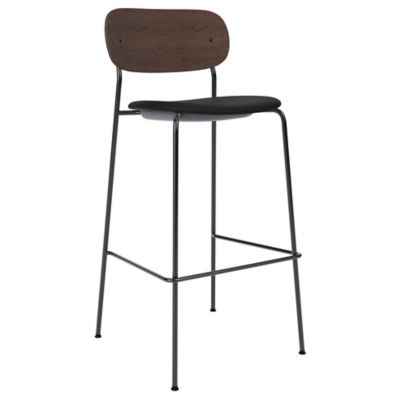 Audo Copenhagen Co Upholstered Seat Bar/Counter Stool - Color: Brown - 1180