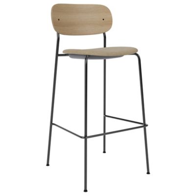 Audo Copenhagen Co Upholstered Seat Bar/Counter Stool - Color: Brown - 1180