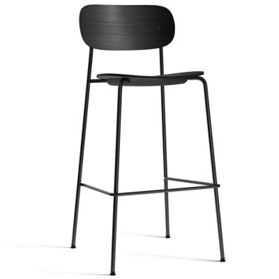 Audo Copenhagen Co Bar/Counter Chair, Non-Upholstered - Color: Black - 1179