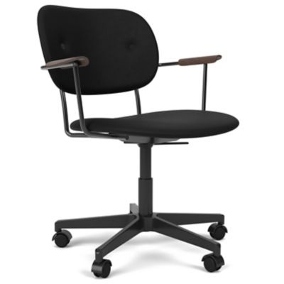 Audo Copenhagen Co Upholstered Task Chair with Armrest - Color: Black - 151