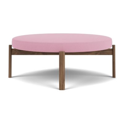 Audo Copenhagen Passage Upholstered Pouf in Pink