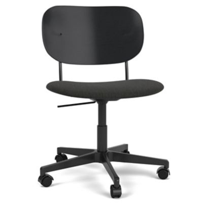 Audo Copenhagen Co Task Chair, Upholstered Seat - Color: Black - 1510001-02