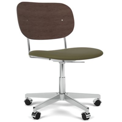 Audo Copenhagen Co Task Chair, Upholstered Seat in Silver