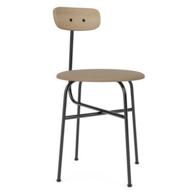 Audo Copenhagen Afteroom Dining Chair, Upholstered Seat in Gold