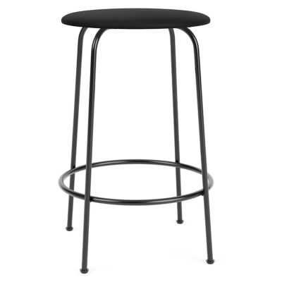 Audo Copenhagen Afteroom Upholstered Stool - Color: Black - Size: Counter -