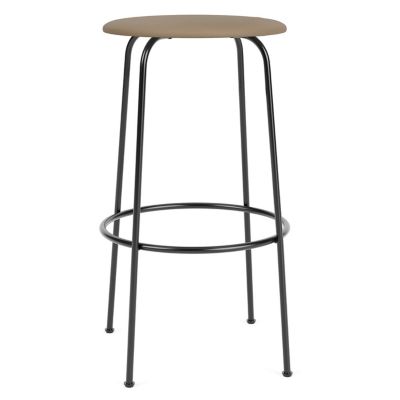 Audo Copenhagen Afteroom Upholstered Stool in Grey, Size: Bar