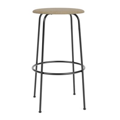 Audo Copenhagen Afteroom Upholstered Stool in Gold, Size: Bar