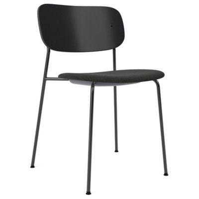Audo Copenhagen Co Side Chair, Upholstered Seat in Black
