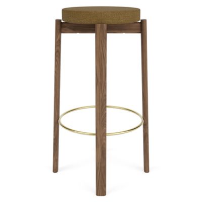 Audo Copenhagen Passage Upholstered Bar / Counter Stool in Brown