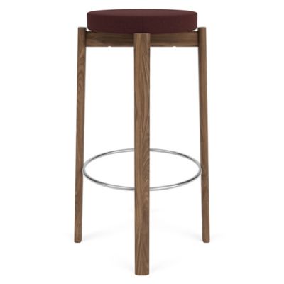 Audo Copenhagen Passage Bar / Counter Stool, Upholstered Seat - Color: Brow