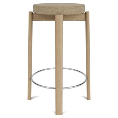 Audo Copenhagen Passage Bar / Counter Stool, Upholstered Seat - Color: Beig