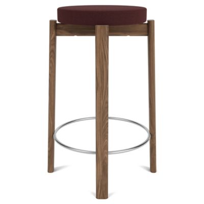 Audo Copenhagen Passage Bar / Counter Stool, Upholstered Seat - Color: Brow