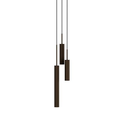 Audo Copenhagen Tubulaire Multi-Light Mini Pendant Light - Color: Brown - S