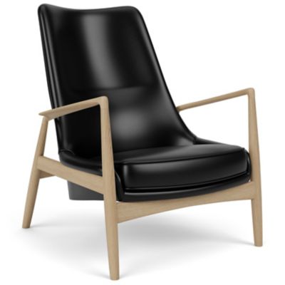 Audo Copenhagen The Seal High Back Lounge Chair - Color: Black - 1223005-00