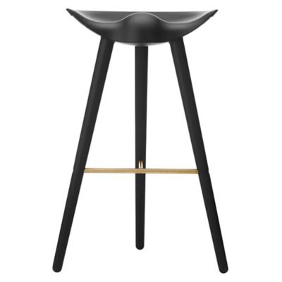 Audo Copenhagen ML 42 Bar/Counter Stool - Color: Black - Size: Bar Height -