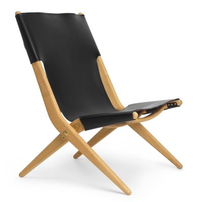 Audo Copenhagen Saxe Lounge Chair - Color: Black - BL581104