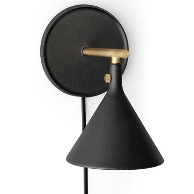 Audo Copenhagen Cast LED Wall Sconce - Color: Black - Size: 1 light - 12555