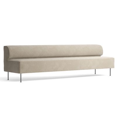 Audo Copenhagen Eave Dining Sofa in White, Size: 110 In