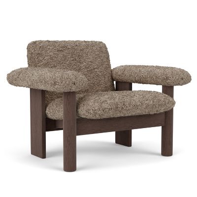 Audo Copenhagen Brasilia Low Back Lounge Chair in Beige