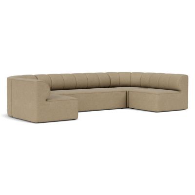 Audo Copenhagen Eave Seamline Modular U-Shaped 4 Seater Sofa - Color: Beige