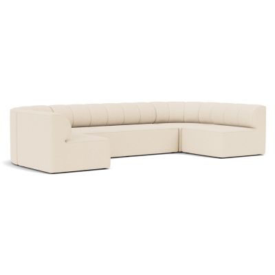 Audo Copenhagen Eave Seamline Modular U-Shaped 4 Seater Sofa - Color: White