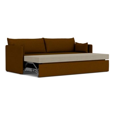 Audo Copenhagen Offset Sofa Bed - Color: Brown - Size: 3 Seater - 71060-005