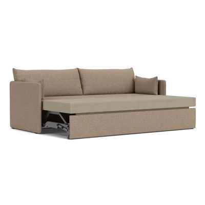 Audo Copenhagen Offset Sofa Bed - Color: Brown - Size: 3 Seater - 71060-005