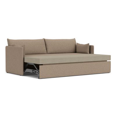 Audo Copenhagen Offset Sofa Bed - Color: Brown - Size: 3 Seater - 9851201-0