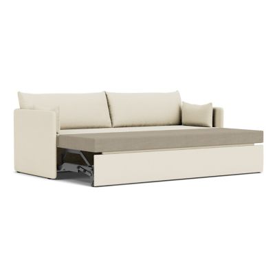 Audo Copenhagen Offset Sofa Bed - Color: White - Size: 3 Seater - 9851203-0