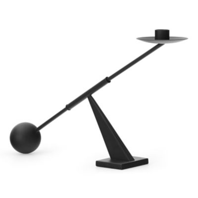 Audo Copenhagen Interconnect Candle Holder - Color: Black - 71033-001064