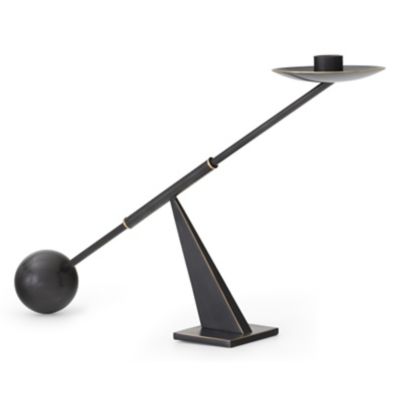 Audo Copenhagen Interconnect Candle Holder - Color: Black - 71033-001067