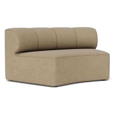 Audo Copenhagen Seamline Modular Concave Open Section Sofa in Beige