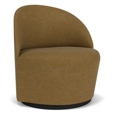Audo Copenhagen Tearoom Swivel Lounge Chair with Return in Gold