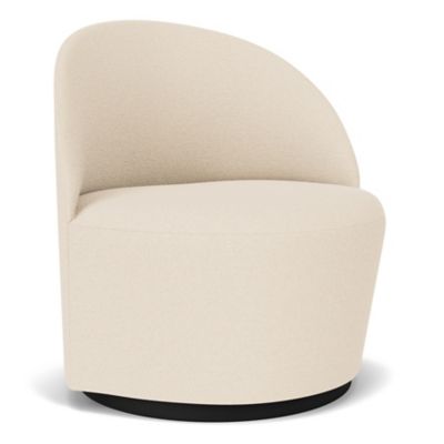Audo Copenhagen Tearoom Swivel Lounge Chair with Return - Color: White - 96