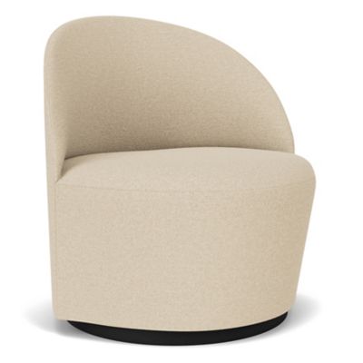Audo Copenhagen Tearoom Swivel Lounge Chair with Return - Color: White - 96