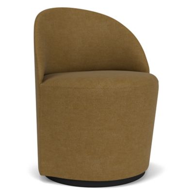 Audo Copenhagen Tearoom Swivel Side Chair with Return - Color: Gold - 96092