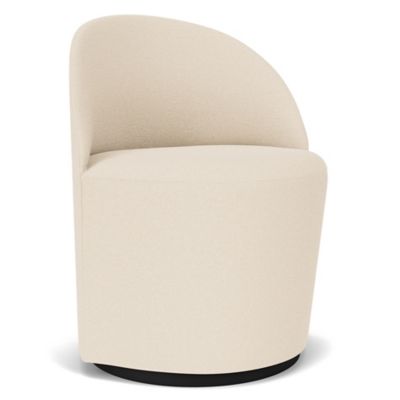 Audo Copenhagen Tearoom Swivel Side Chair with Return - Color: Cream - 9609