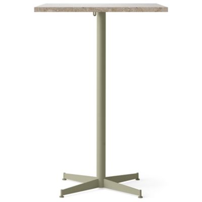 Audo Copenhagen Nook Rectangular Bar/Counter Table with Star Base in Red