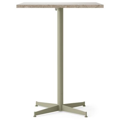 Audo Copenhagen Nook Rectangular Bar/Counter Table with Star Base in Red