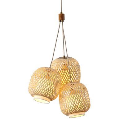Alder & Ore Foxx Multi-Light Pendant Light in Beige, Size: 3 light