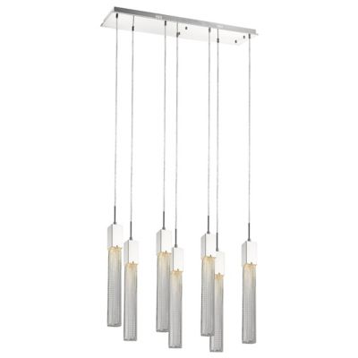 Avenue Lighting Boa Linear Chandelier - Color: Polished Chrome - Size: 7 li