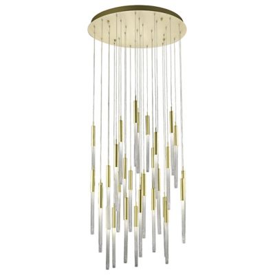 Avenue Lighting Boa Circular Multi-Light Pendant Light - Color: Brass - Siz