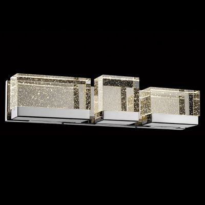 Avenue Lighting Glacier Vanity Light - Color: Polished Nickel - Size: Mediu