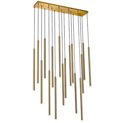 Avenue Lighting Filmore Ave Linear Chandelier - Color: Gold - Size: 17 ligh