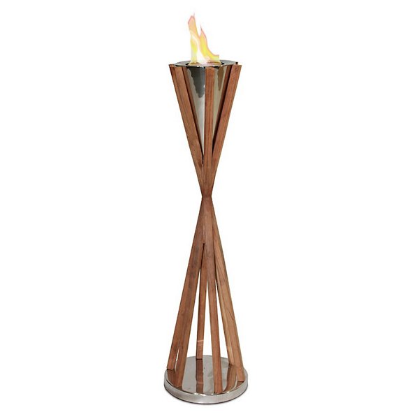 Southampton Teak Indoor/Outdoor Fireplace - Color: Brown - Size: 34"" - Anywhere Fireplace 90219