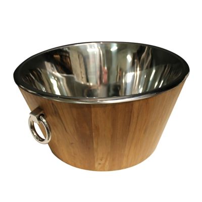 Hampton Teak and Stainless Steel Ice Tub