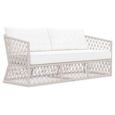 Azzurro Living Amelia Outdoor 3 Seater Sofa - Color: White - AME-R06S3-CU