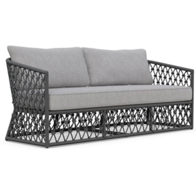 Azzurro Living Amelia Outdoor 3 Seater Sofa - Color: Grey - AME-R07S3-CU